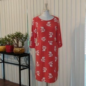 Boden long sleeved floral dress WITH POCKETS! Sz10